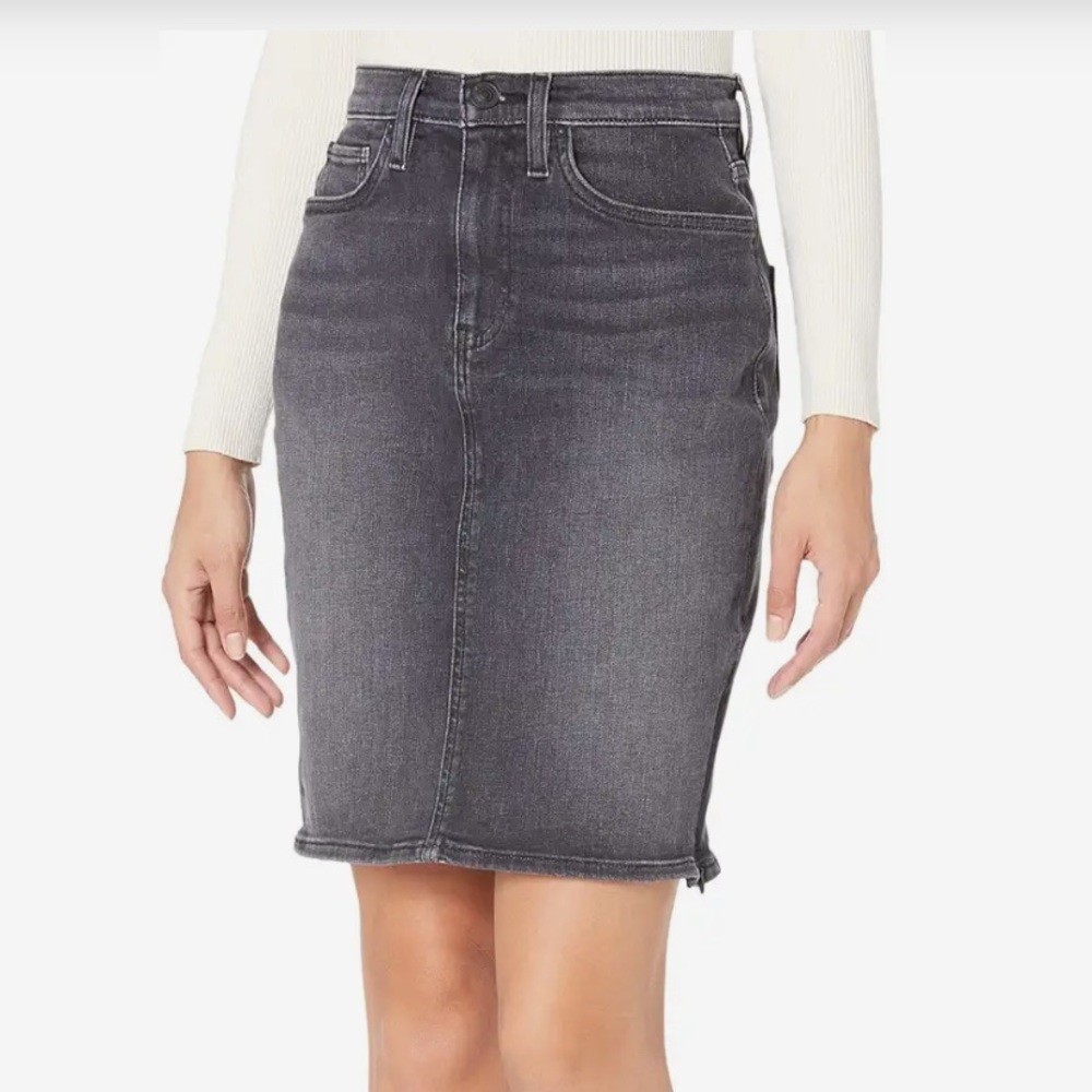 NWT Hudson Black/Grey Denim Skirt